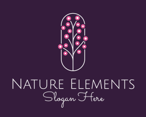 Natural Gardening Petals  logo design