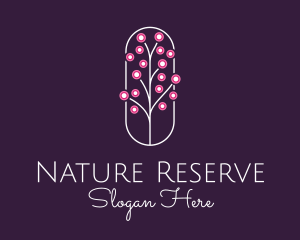 Natural Gardening Petals  logo design