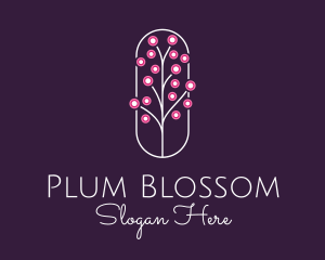 Natural Gardening Petals  logo design