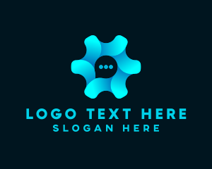 Cog Chat Bubble logo