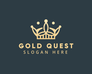 Luxury Gold Crown logo design