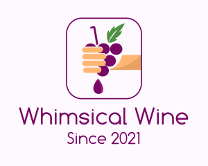 Hand Squeezed Grape logo design