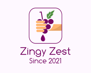 Hand Squeezed Grape logo design