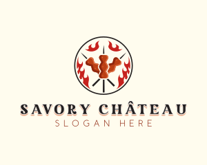 Roast Kebab BBQ logo design