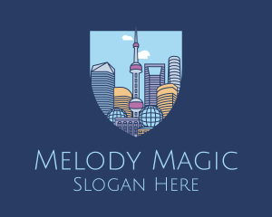 Shanghai China City Logo