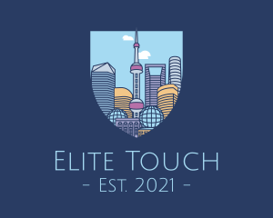 Shanghai China City logo design