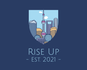 Shanghai China City logo design