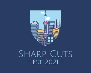 Shanghai China City logo design