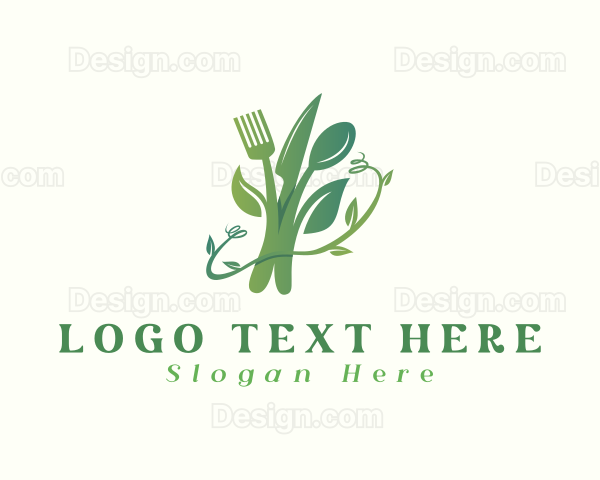 Organic Food Cutlery Logo