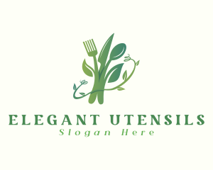 Organic Food Cutlery logo design
