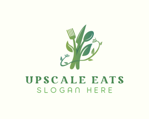 Organic Food Cutlery logo design