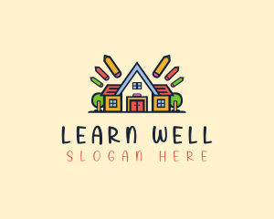 Daycare School Learning logo design