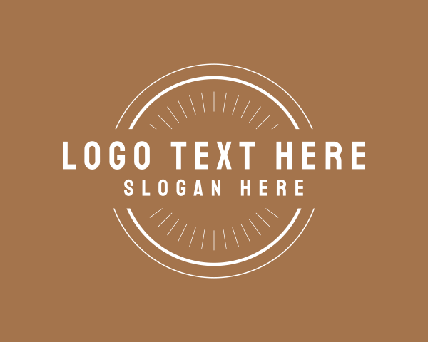 Brown And White logo example 3