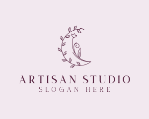 Flower Crescent Boutique logo design