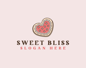 Bakery Heart Cookie logo design