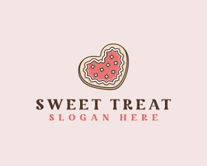 Bakery Heart Cookie logo design