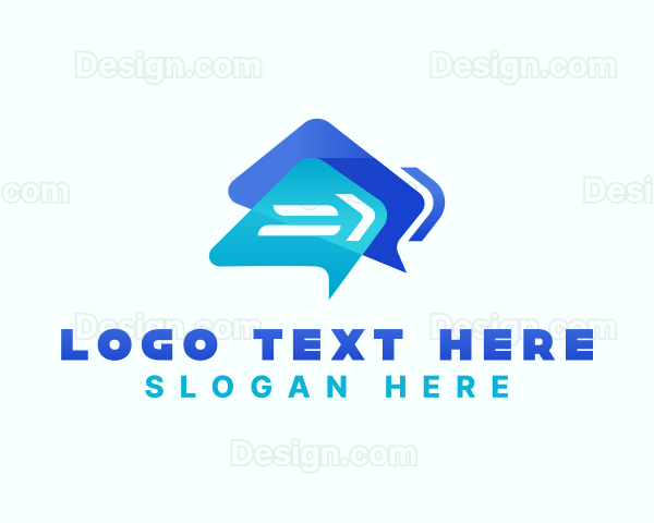 Messaging App Telecommunication Logo