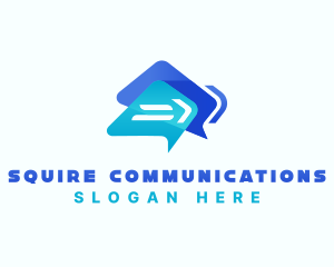 Messaging App Telecommunication logo design