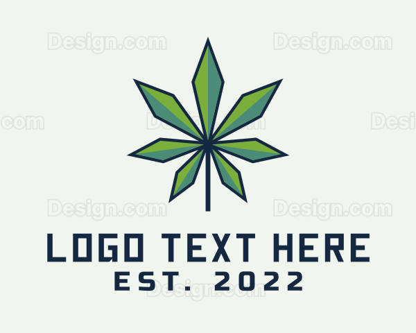 Organic Marijuana Leaf Logo