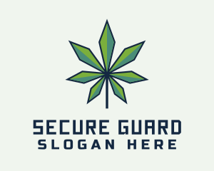 Organic Marijuana Leaf Logo