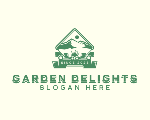 Mountain Lawn Mower logo design