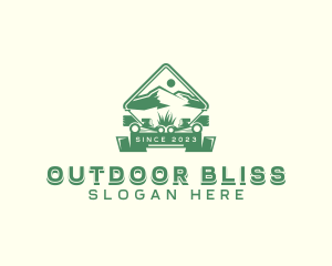 Mountain Lawn Mower logo design