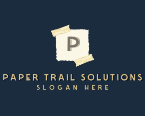 Scrapbook Paper Tape logo design