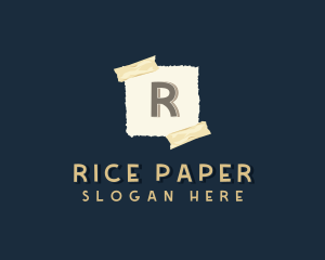 Scrapbook Paper Tape logo design