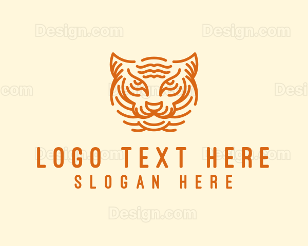 Wild Tiger Head Logo