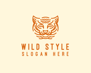 Wild Tiger Head logo design