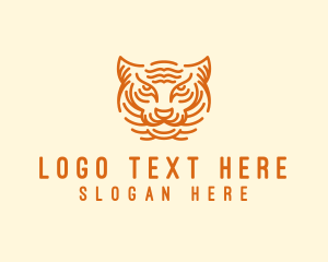 Tiger - Wild Tiger Head logo design