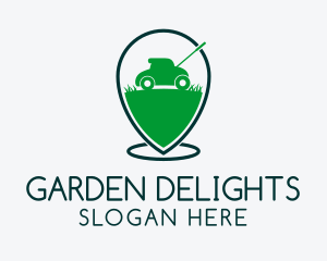 Lawn Mower GPS  logo design