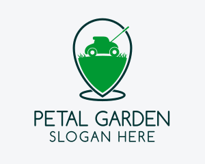 Lawn Mower GPS  logo design