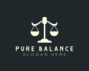 Scale Justice Attorney logo design