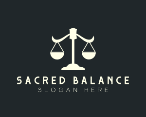 Scale Justice Attorney logo design