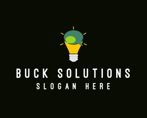 Lightbulb Idea Messaging  logo design