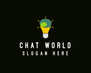 Lightbulb Idea Messaging  logo design