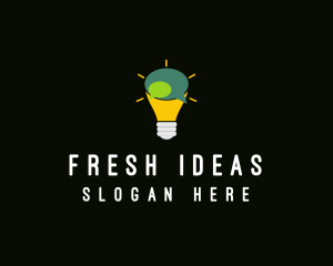 Lightbulb Idea Messaging  logo design