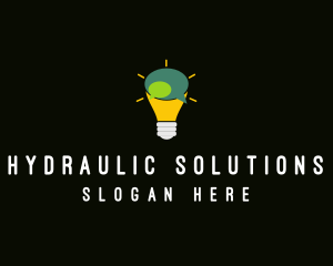 Lightbulb Idea Messaging  logo design