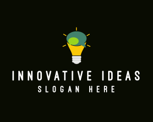 Lightbulb Idea Messaging  logo design