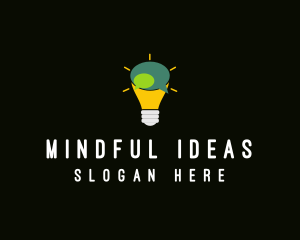 Lightbulb Idea Messaging  logo design