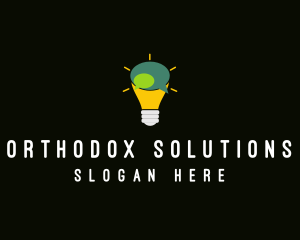 Lightbulb Idea Messaging  logo design