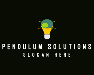 Lightbulb Idea Messaging  logo design