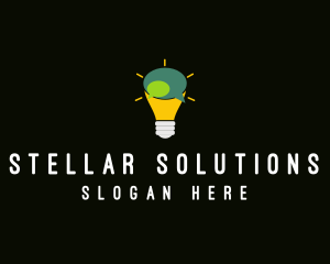 Lightbulb Idea Messaging  logo design