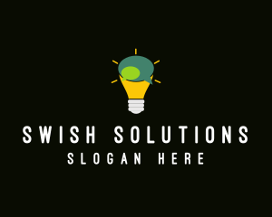 Lightbulb Idea Messaging  logo design