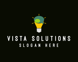 Lightbulb Idea Messaging  logo design