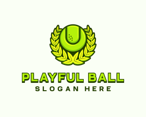 Tennis Ball Tournament logo design