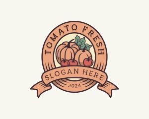 Organic Vegetable Farm logo design
