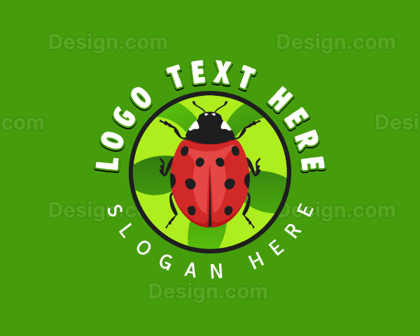 Lady Bug Insect Logo