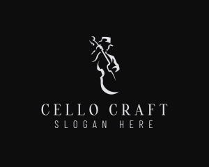 Cello Musician Instrument logo